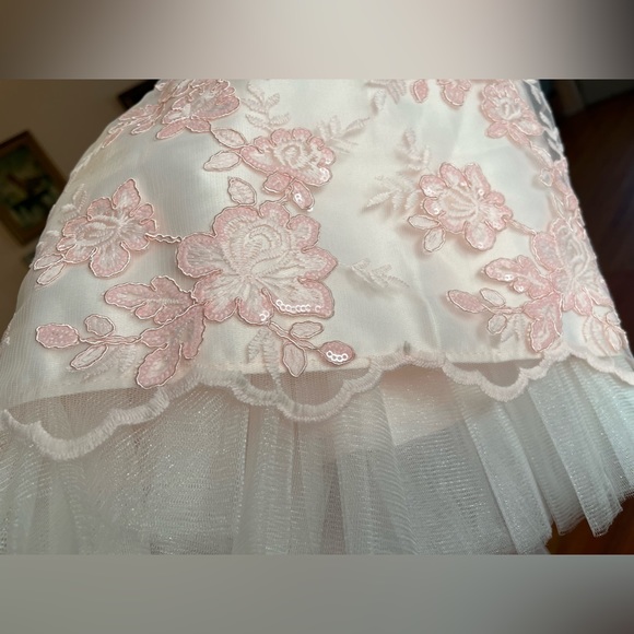 American Princess Size 4 Layered Lacy Dress Pink Easter Pink Graduation NWT - Picture 14 of 14